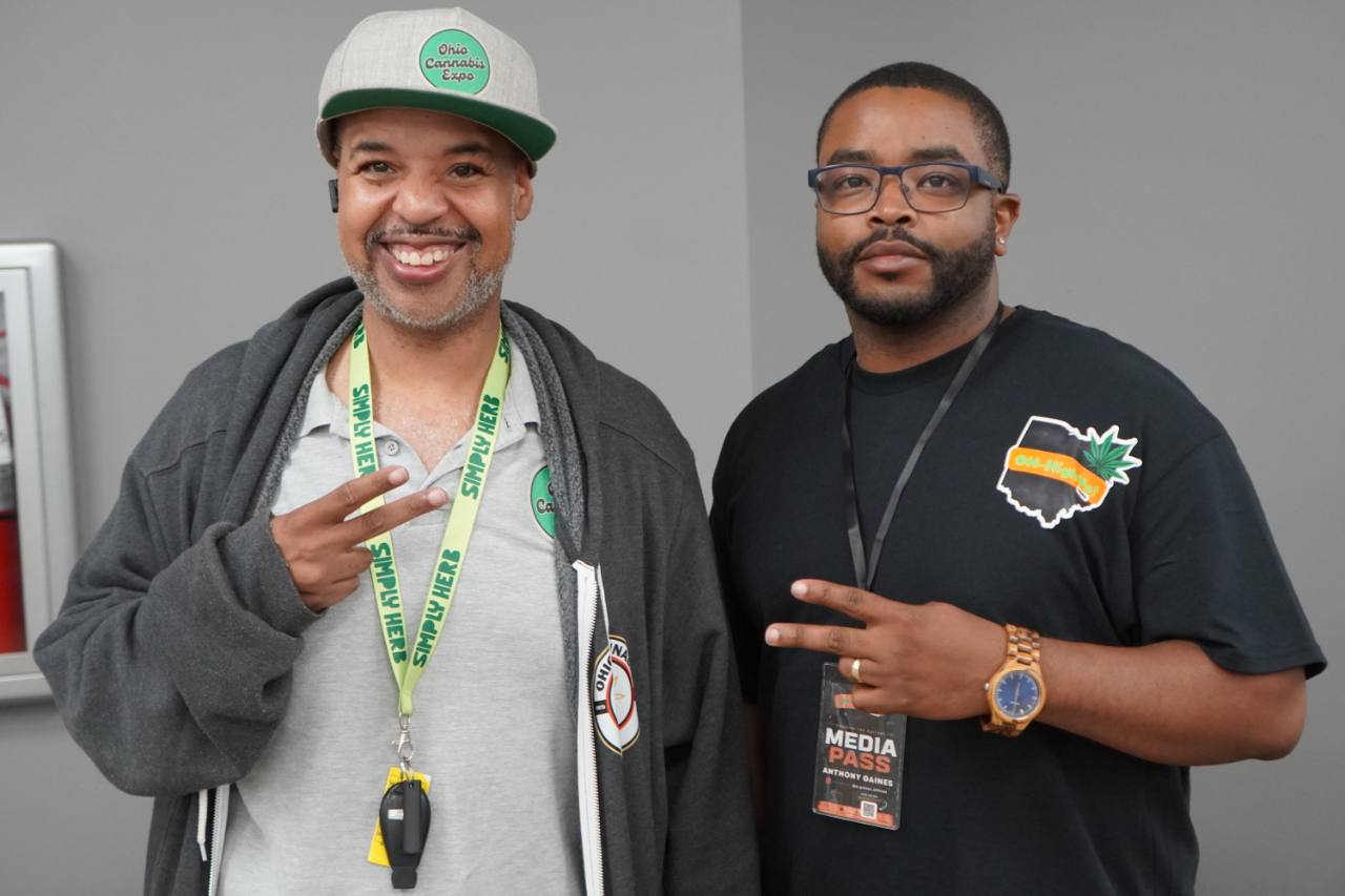 Mastamynd with an Ohio cannabis community media attendee
